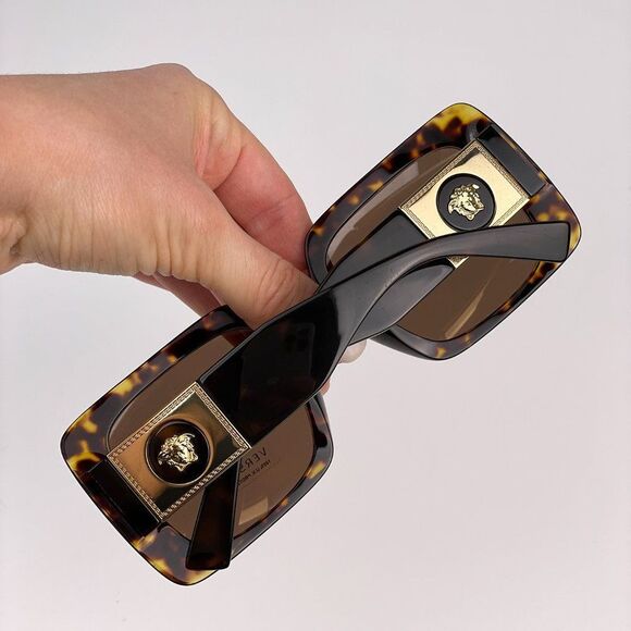 Versace VE4405 108/73 BRAND NEW Sunglasses Havana Brown Women main image 4